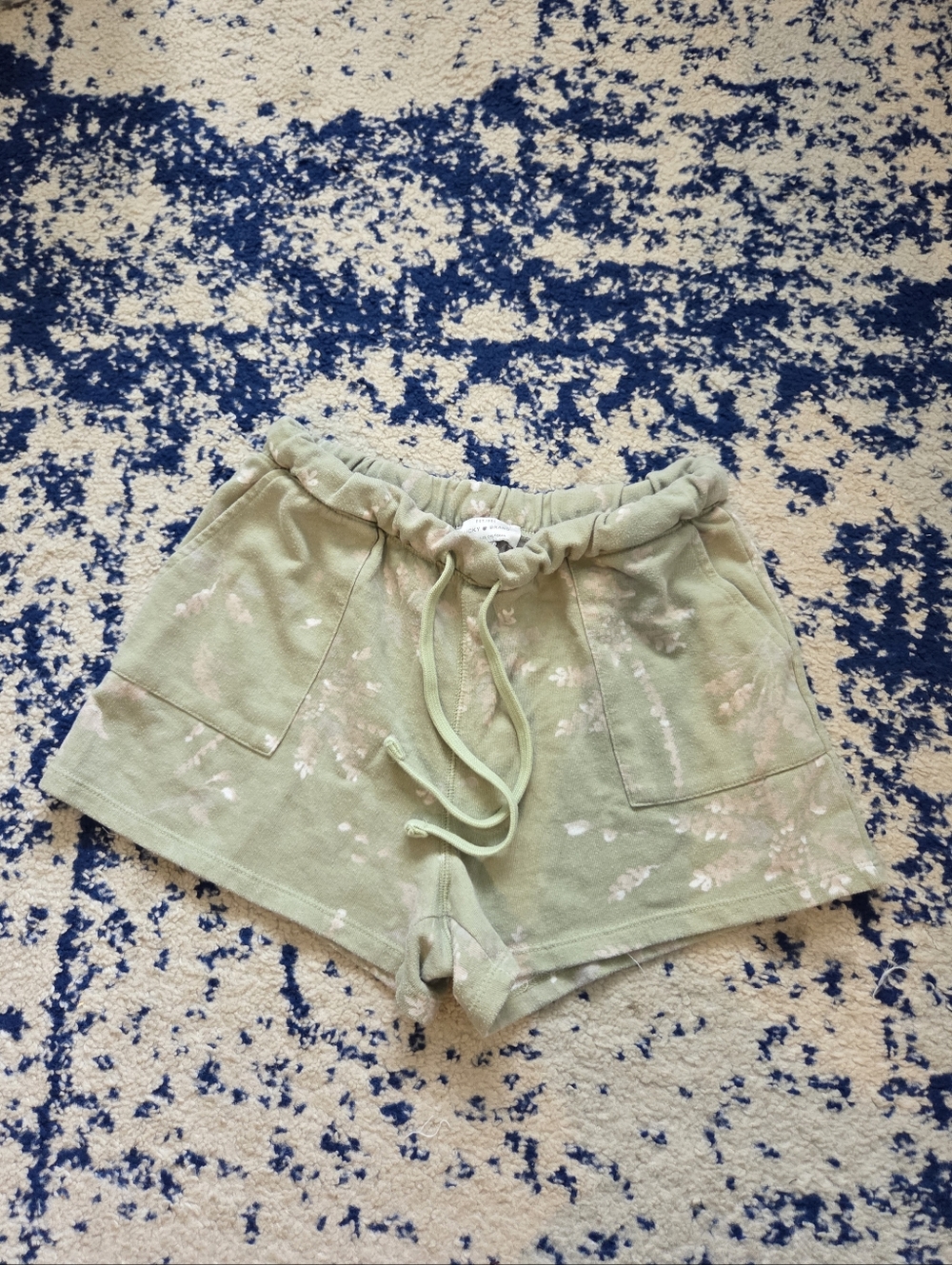 Lucky Brand Light Green Tie-Dye Women's Lounge Shorts
